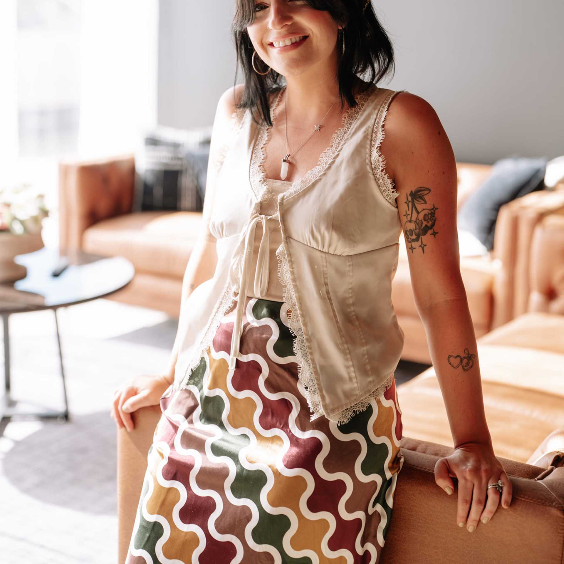 Portrait of Nicolette Oakley, a professional stylist at Revive Hair Salon & Day Spa, showcasing their expertise and style.